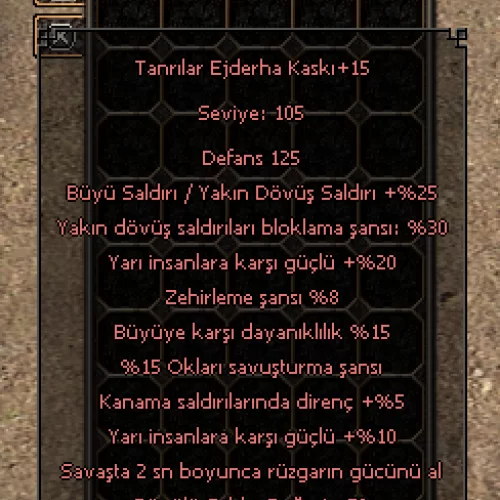  Şaman Ejderha Kaskı +15